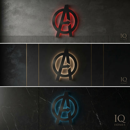 🦸 Avengers Logo LED Light-Up Wall Decoration Premium Edition