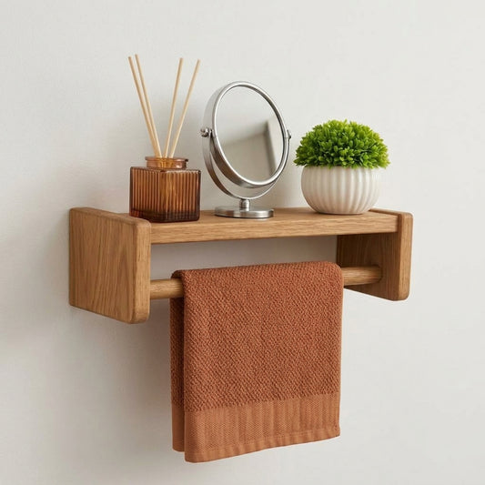 Elegant Towel Stand Set – Modern & Functional Bathroom Organizer