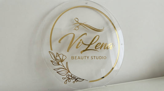 Custom Acrylic Business Logo Sign | With LED & Without LED