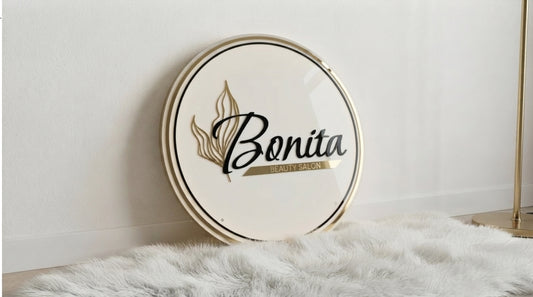 Custom  Acrylic Business Logo Sign | With LED & Without LED